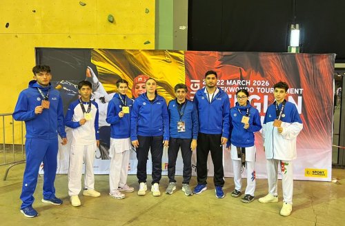 Taekvondoçularımız Belçikada 6 medal qazandı - FOTOLAR Taekvondoçularımız Belçikada 6 medal qazandı - FOTOLAR