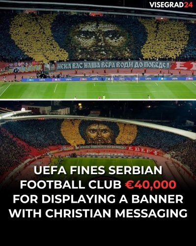 UEFA Serbiya klubunu dini təsvirə görə cərimələdi - FOTO
