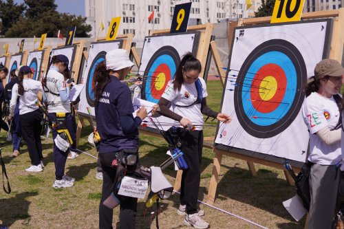 Kamandan oxatma turnirinin açılışı olub - FOTOLAR