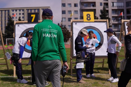 Kamandan oxatma turnirinin açılışı olub - FOTOLAR