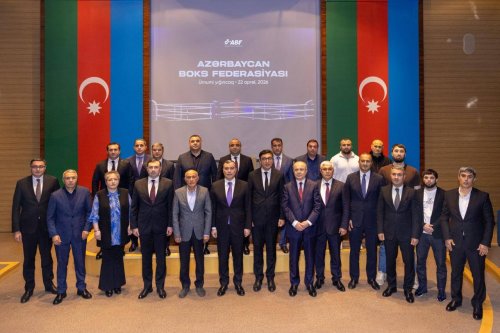 Nazir yenidən federasiya prezidenti seçildi - FOTOLAR