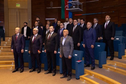 Nazir yenidən federasiya prezidenti seçildi - FOTOLAR