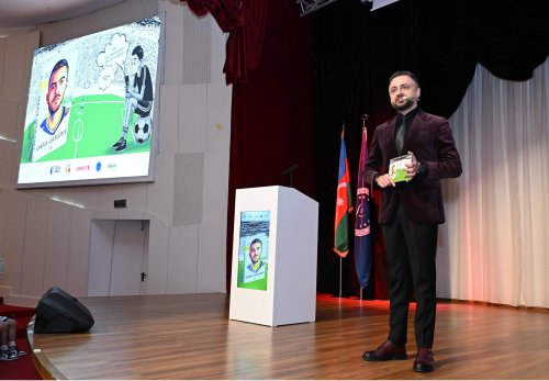 Qara Qarayev kitab təqdimatı etdi - FOTOLAR