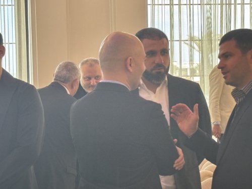Azərbaycanın futbol elitası yeni stadionun təqdimatında - FOTOLAR 