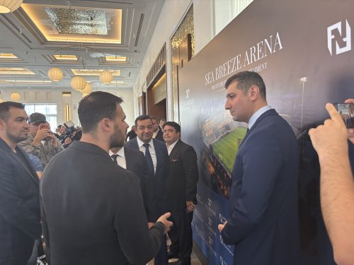 Azərbaycanın futbol elitası yeni stadionun təqdimatında - FOTOLAR 
