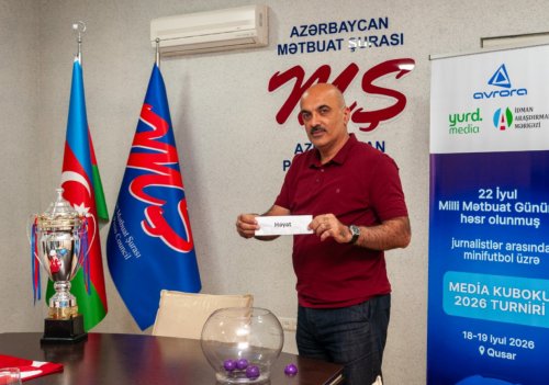 "Media Kuboku - 2026"nın püşkatması keçirildi - FOTOLAR "Media Kuboku - 2026"nın püşkatması keçirildi - FOTOLAR